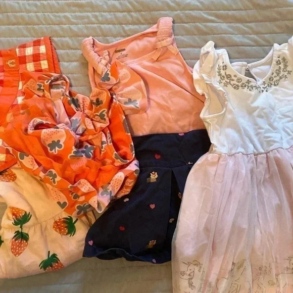Girls size 4 bundle - bathing suit - dresses - skirt and top - Picture 1 of 13